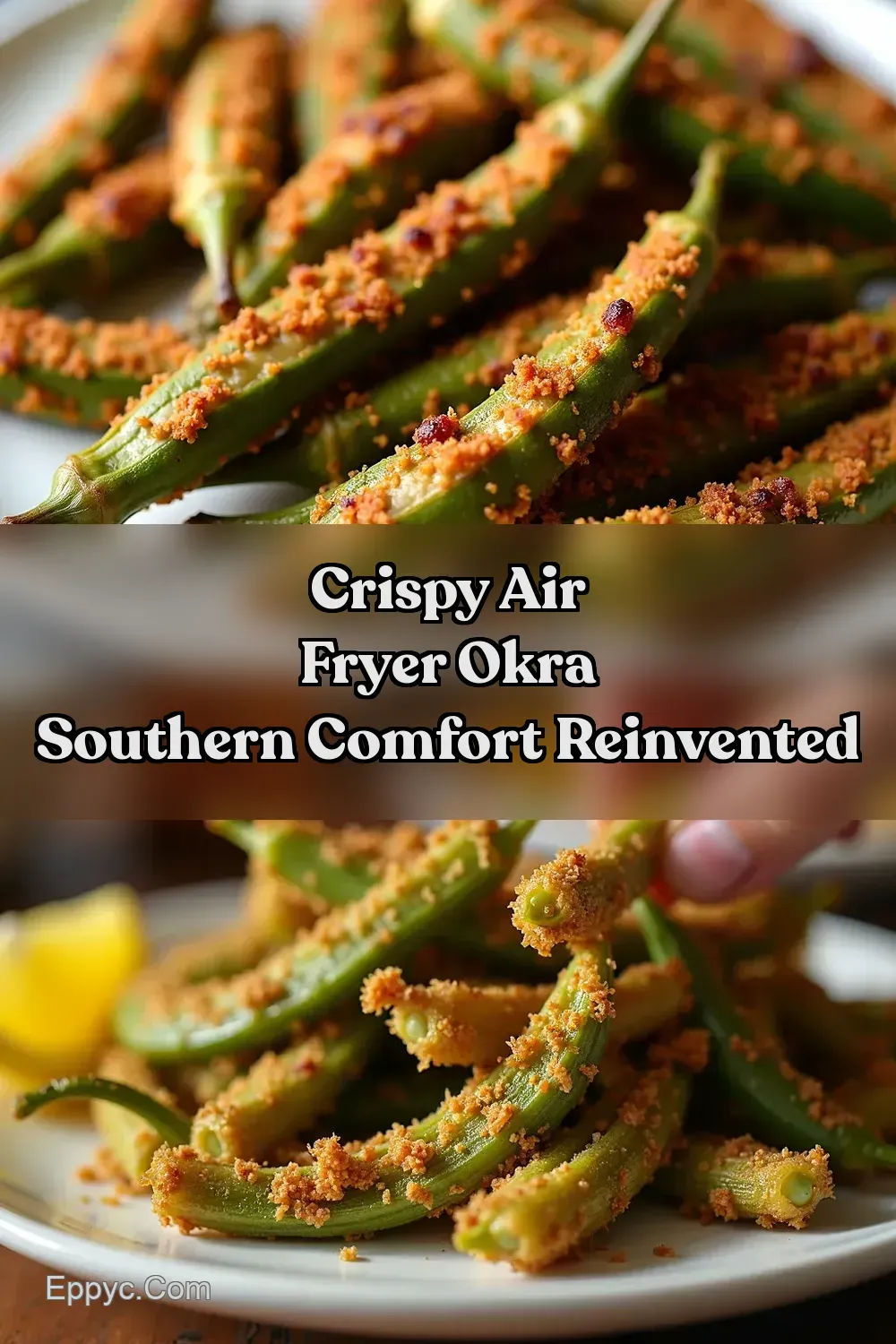 Air Fryer Okra Crispy Southern Comfort GuiltFree - EPPYC