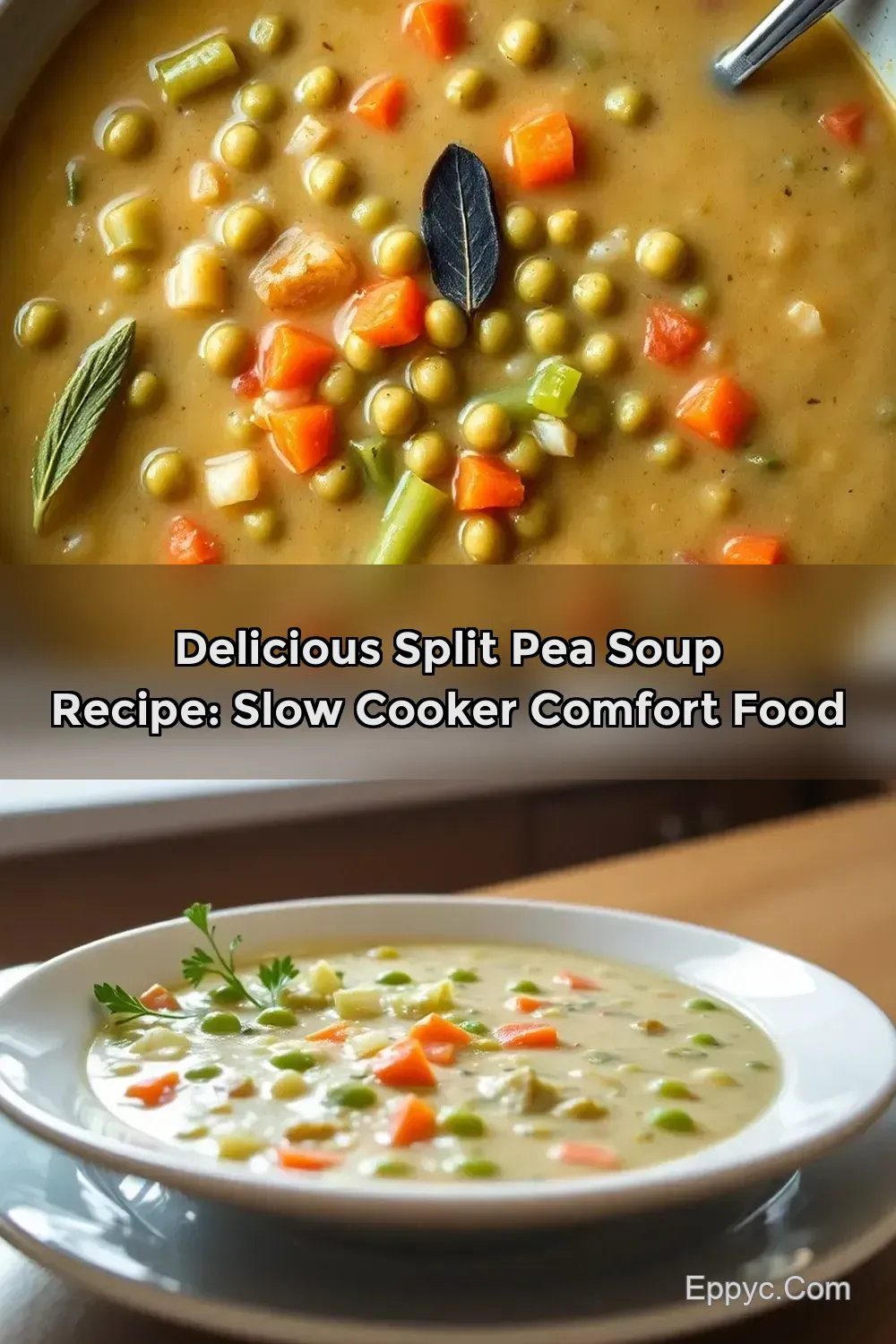 Easy Creamy Split Pea Soup Recipe for Slow Cooker: A Family…
