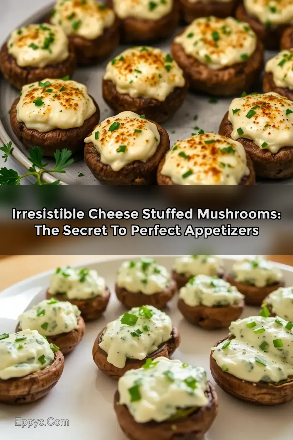 Easy Savory Stuffed Mushrooms with Creamy Garlic & Herb…