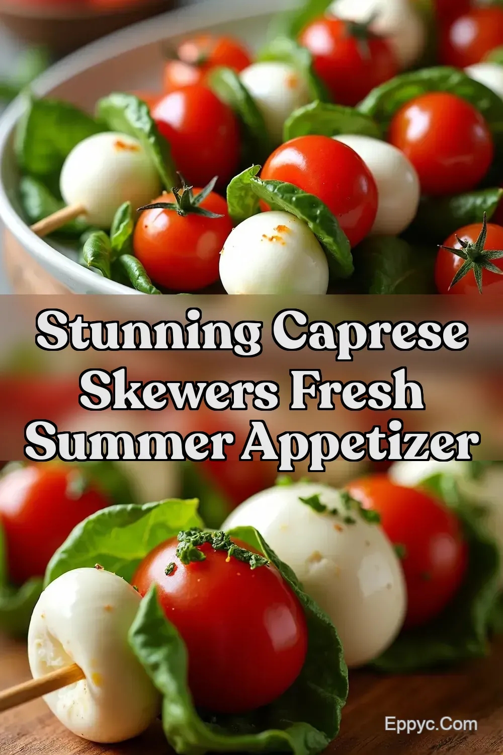 Caprese Skewers Fresh Mozzarella Recipes Italian Summer -…