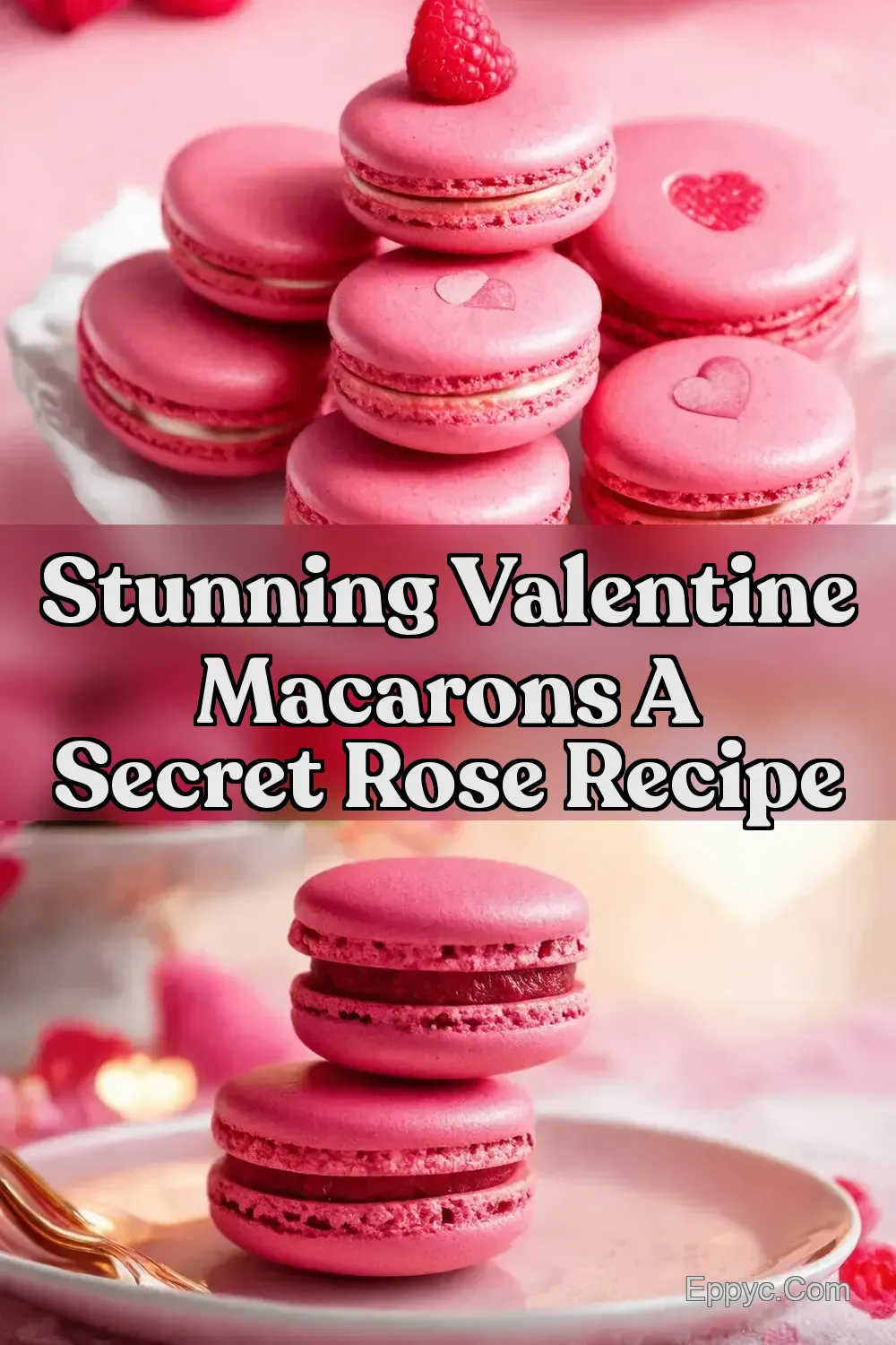 Valentines Raspberry Rose Macarons A Romantic Treat - EPPYC