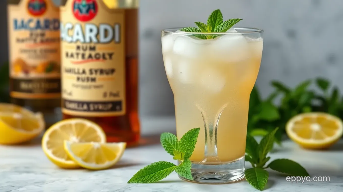 Bacardi Rum Vanilla Syrup Cocktail Recipe