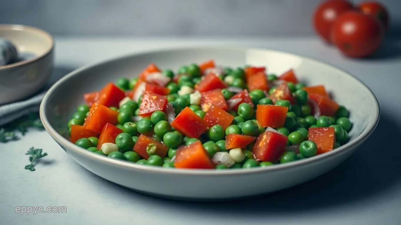 How to Make Pea Salad: A Refreshing Chilled Garden Delight Chilled Garden Pea Salad with Creamy Dressing