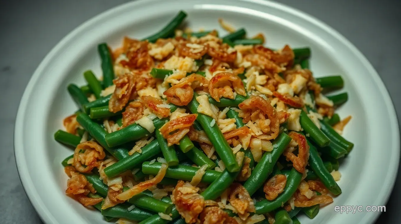 My Easy Classic Green Bean Casserole Recipe with Crispy Onion Topping Classic Green Bean Casserole with Crispy Onion Topping