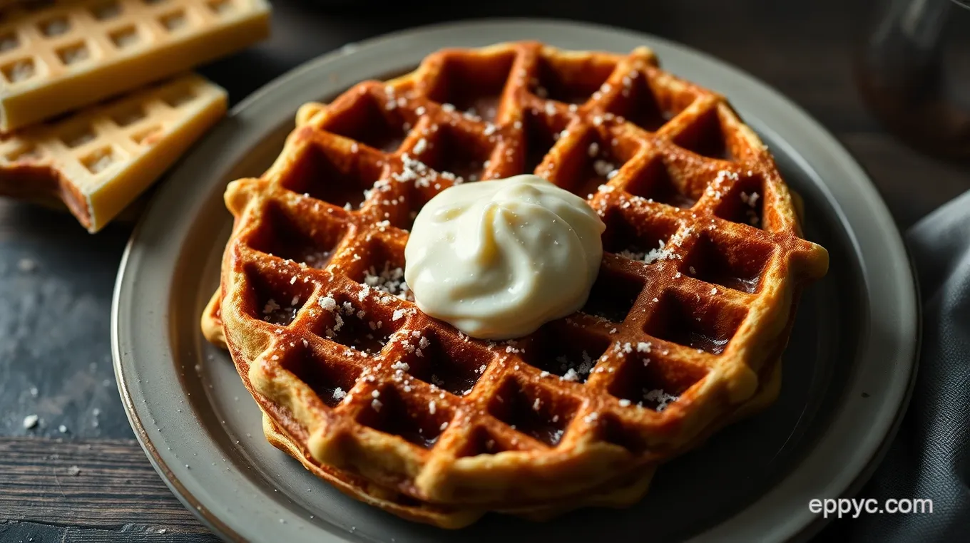 Crispy Rice Flour Substitute Waffles