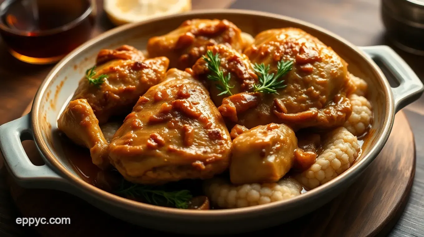 Hearty Hard Cider Braised Chicken Recipe: A Family Favourite Hard Cider Braised Chicken with Root Vegetables