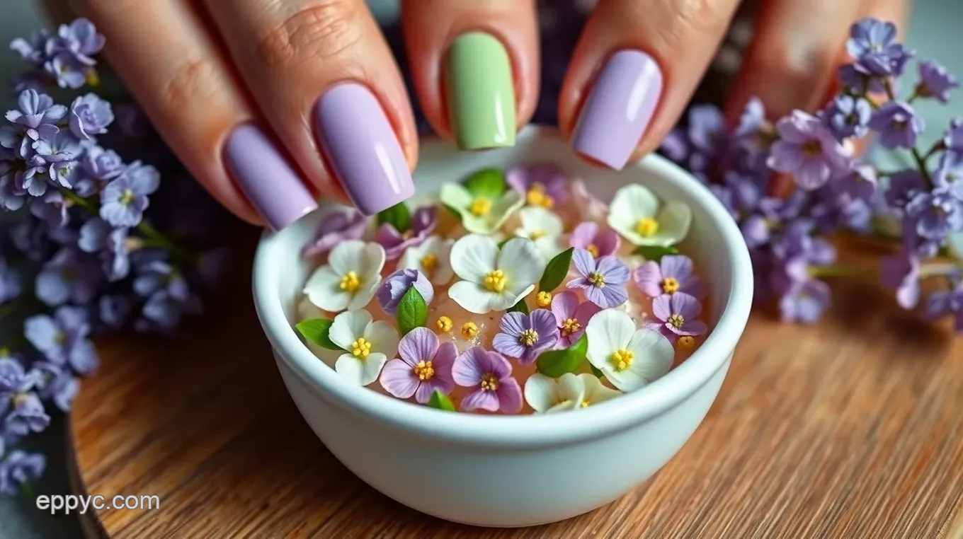 Lovely Lavender Mother' s Day Nails: A Floral Fantasy for Your Fingers Lovely Lavender Mother' s Day Nails: A Floral Fantasy for Your Fingers