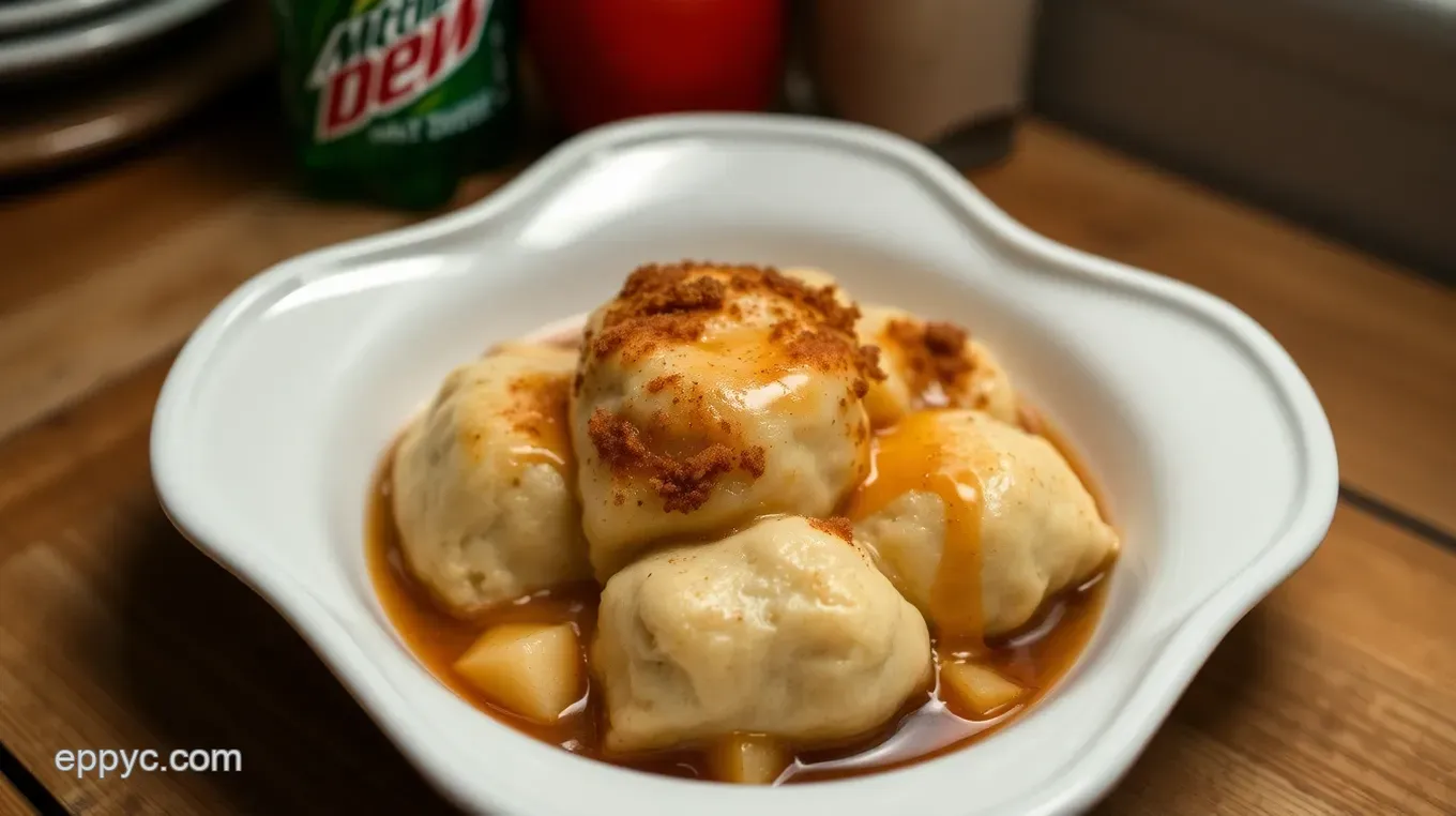 Delicious Apple Dumplings with Mountain Dew: A Family Favorite Twist Mountain Dew Infused Apple Dumplings: A Sweet Twist on a Classic Delight!