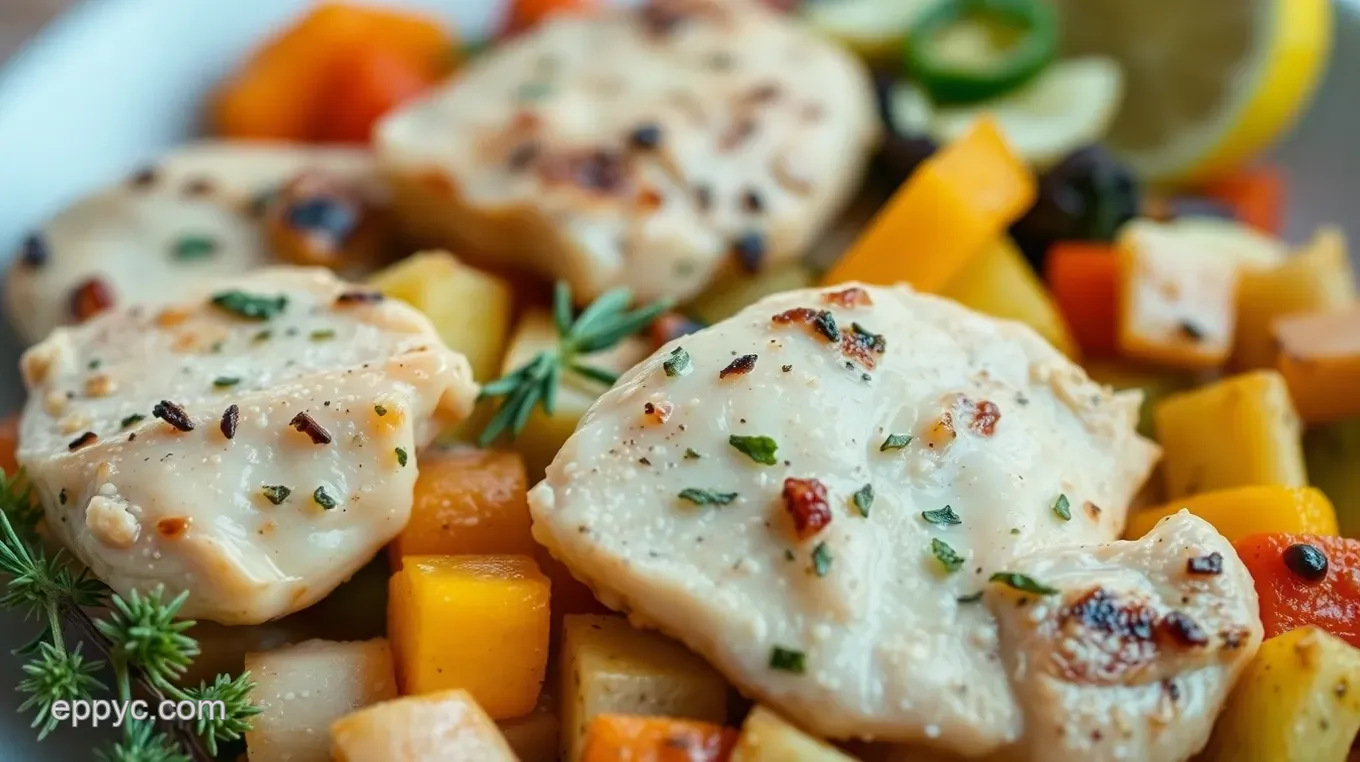 Quick Dinner Ideas: Speedy Lemon-Herb Chicken & Veggies Speedy Lemon-Herb Roast Chicken & Root Veggies