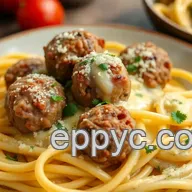 Easy & Juicy Baking Meatballs & Pasta &ndash; Creamy Carbonara: A Family Favorite
