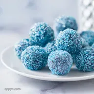 Blue Christmas Truffles: Creamy and Festive