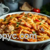 Cheesy Chicken Spaghetti Bake: A Family-Cherished Comfort Dish