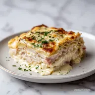 Chicken Cordon Bleu Lasagna: Creamy and Baked