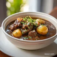 Classic Beef Stew Recipe with Red Wine for 6 Servings