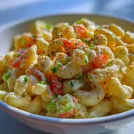 Classic Macaroni Salad: Velvety Dressing & Sharp Crunch