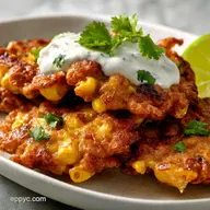 Corn Fritters: Ultra-Crispy Recipe with Lime Crema in 40 min