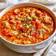 Creamy Cajun Chicken Soup in 55 Minutes