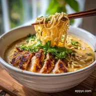 Creamy Garlic Chicken Ramen in 20 Minutes