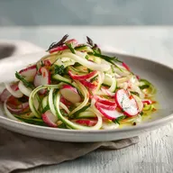 Cucumber Radish Salad with Maple Dill Vinaigrette