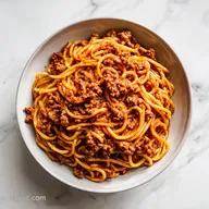 Crockpot Taco Spaghetti: Creamy and Cheesy