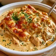 Creamy Crockpot White Lasagna Soup