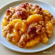 Crumble Top Peach Pie for 8 Servings