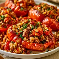 Stuffed Peppers with Ground Beef