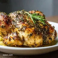 Chicken Crockpot Recipe with Garlic and Herbs for 6 Servings
