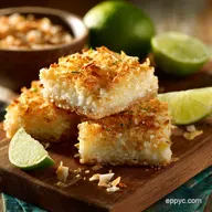 Toasted Coconut: Zesty Lime Fiesta Bars with Golden Flakes