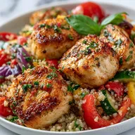 Greek Chicken Quinoa Bowl in 30 Minutes