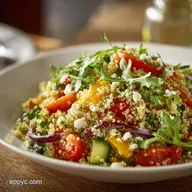 Healthy Quinoa Salad: Mediterranean Flavor