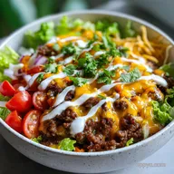 HighProtein Cheeseburger Bowls Recipe for 4