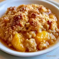 Homemade Peach Crumble Pie for 8 Servings