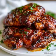 Honey BBQ Crockpot Chicken: Sticky