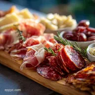 Meat Platter Idea for Your Next Party with Salami and Prosciutto: Party-Ready