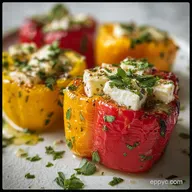 Mouthwatering Mediterranean Stuffed Mini Pepper with Feta and Herbs Ready in 30 Min