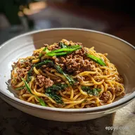 Mongolian Ground Beef Noodles Recipe in 20 Minutes