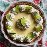 No Bake Key Lime Pie: Silky & Zesty