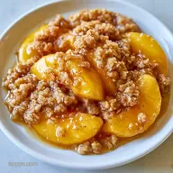 Oatmeal Peach Crisp for 8 Servings