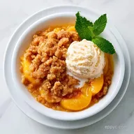Peach Crumble for 8 Servings
