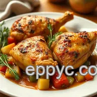 Easy Crispy Oven-Baked Chicken Thighs with Vegetables: A Comforting Dinner