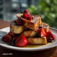 Oven Baked French Toast with Pecan Crust
