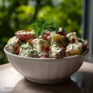 Red Potato Salad for 10 People Creamy