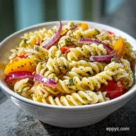 Rotini Pasta Salad in 20 Minutes for 10 Servings