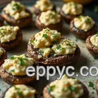 Easy Savory Stuffed Mushrooms with Creamy Garlic & Herb Cheese