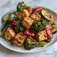 Crispy Sheet Pan Tofu Dinner for 4