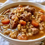 Slow Cooker Beef Barley Soup for 6