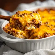 Slow Cooker Cowboy Casserole for 6 Servings: Smoky and Cheesy