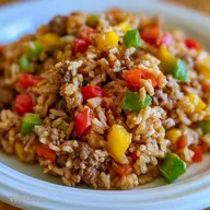 Stuffed Bell Pepper Casserole with Beef