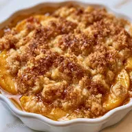 Sweet Peach Crumble Recipe: Golden